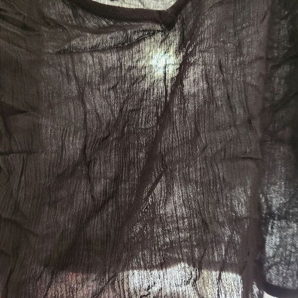 Arizona Crop Top for Women Size Small Black sheer 100%Rayon - Picture 3 of 9